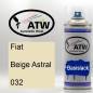 Preview: Fiat, Beige Astral, 032: 400ml Sprühdose, von ATW Autoteile West.